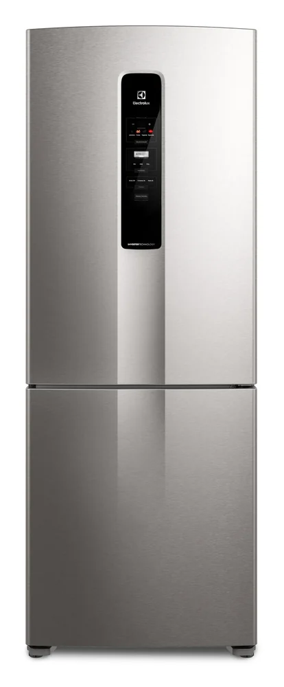 Geladeira Electrolux IB51S 490L Inverse Inox Look, vista frontal